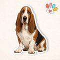 Basset Hound Sticker