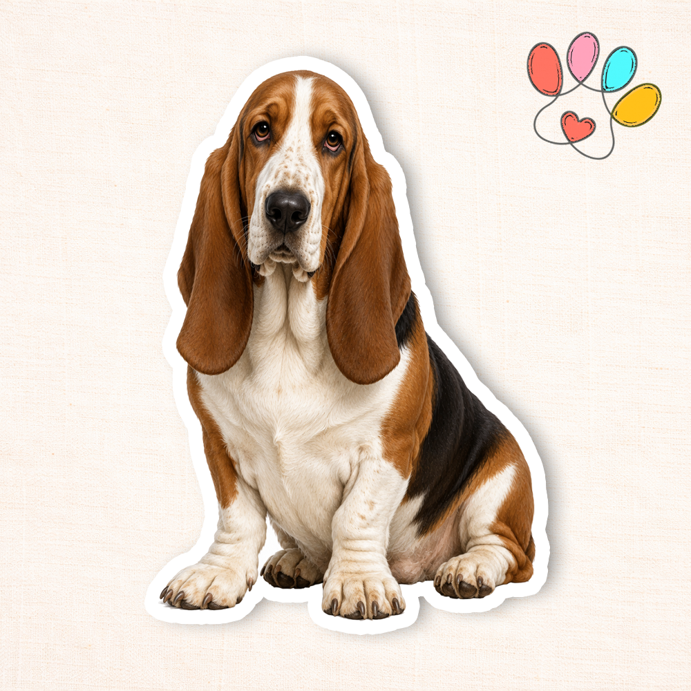 Basset Hound Sticker
