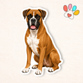 Boxer Sticker