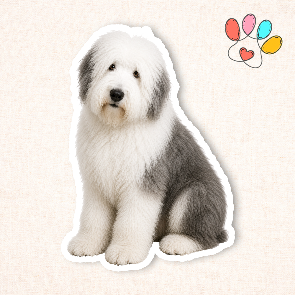 English Sheepdog Sticker