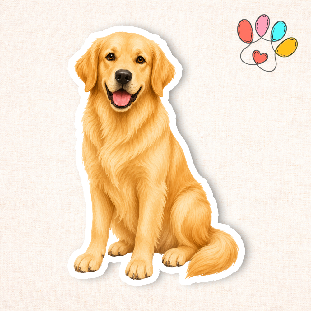 Golden Retriever Sticker
