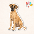 Great Dane Sticker