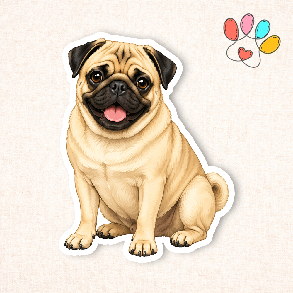 Pug Sticker