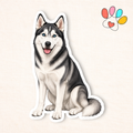 Siberian Husky Sticker