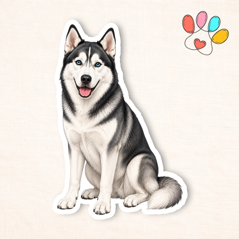 Siberian Husky Sticker