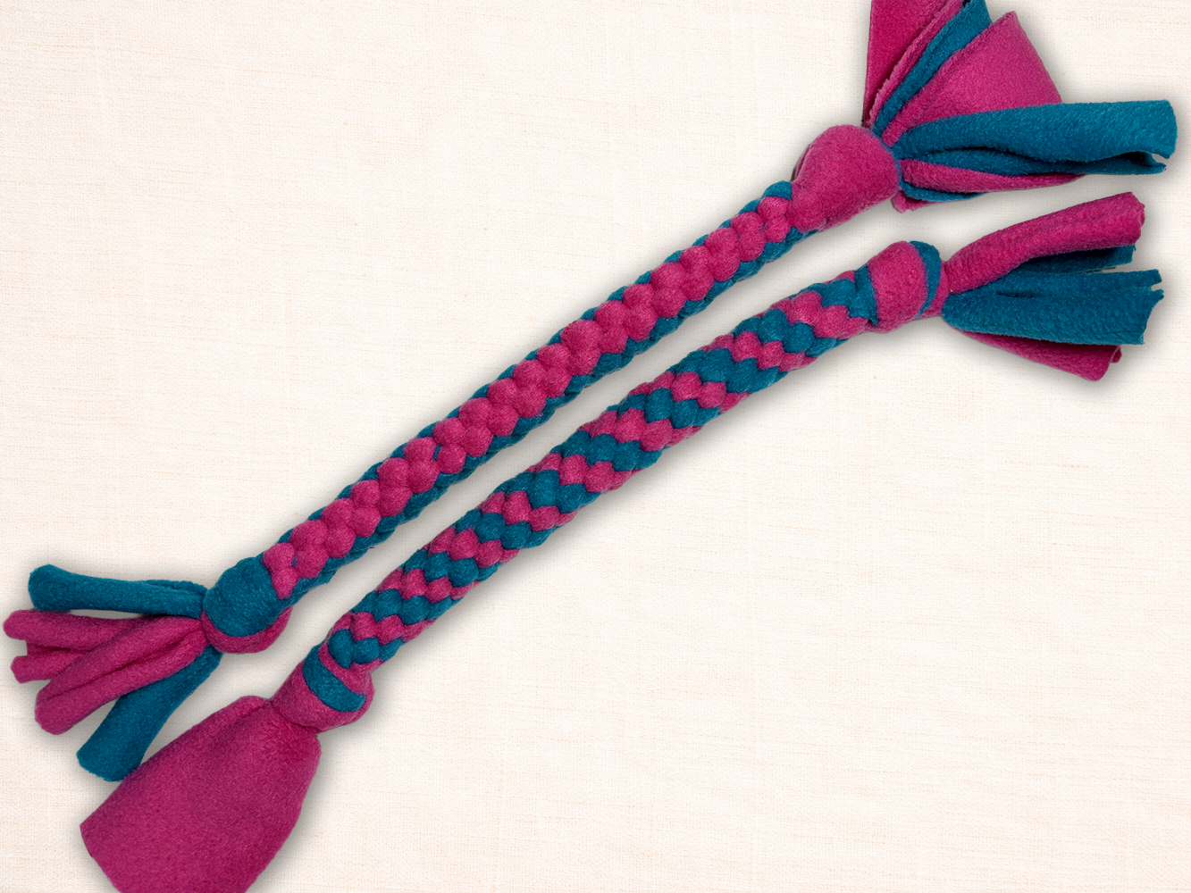 Braided Fleece Tug Toy